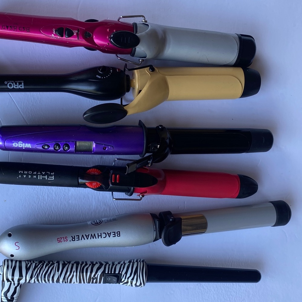 Pro Beauty Curling Iron - 6 pair  Curlers Bundle